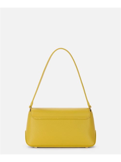 BORSA A SPALLA CON PLACCA LOGO ELISABETTA FRANCHI | BS01A51E2DC6 CURRY